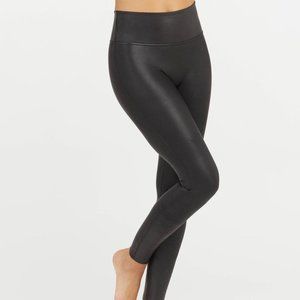 Spanx Control Top Faux Leather Leggings